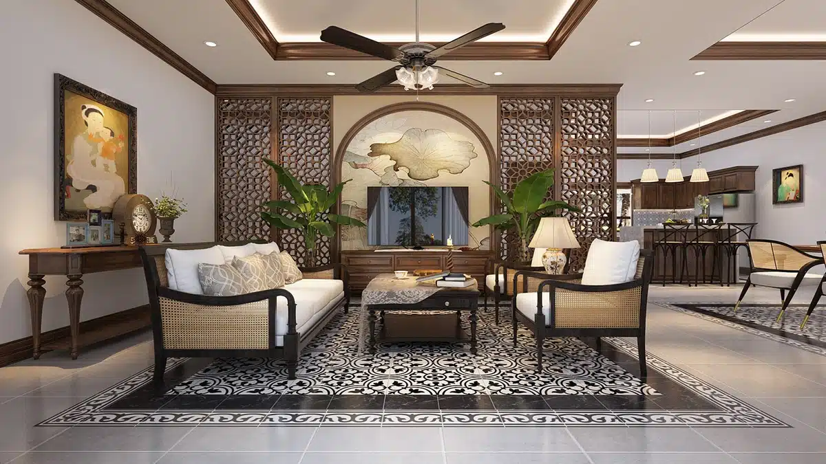 Không gian phong cách Đông Dương Indochine