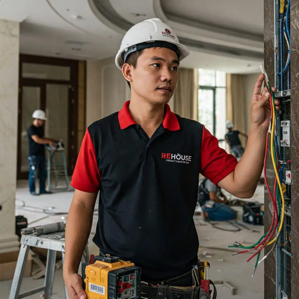 Quầy lễ tân văn phòng được nâng cấp chuẩn thương hiệu