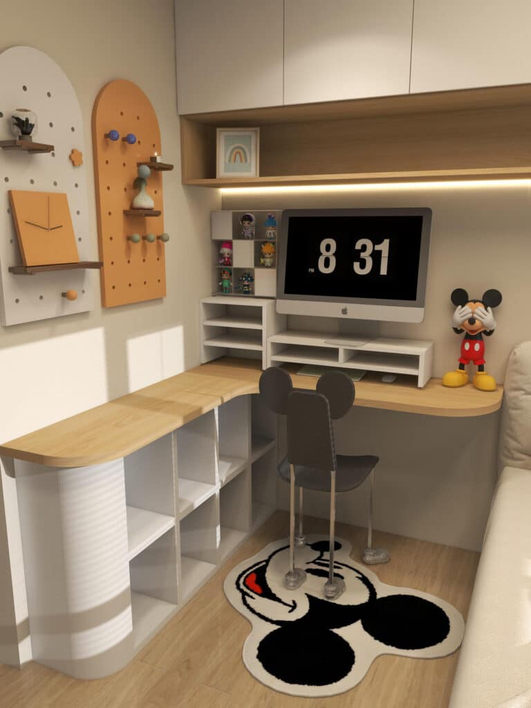 Phòng ngủ bé trai với gam màu xanh năng động, Rehouse thiết kế