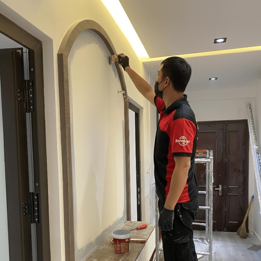 Rehouse thi công sơn bả tường