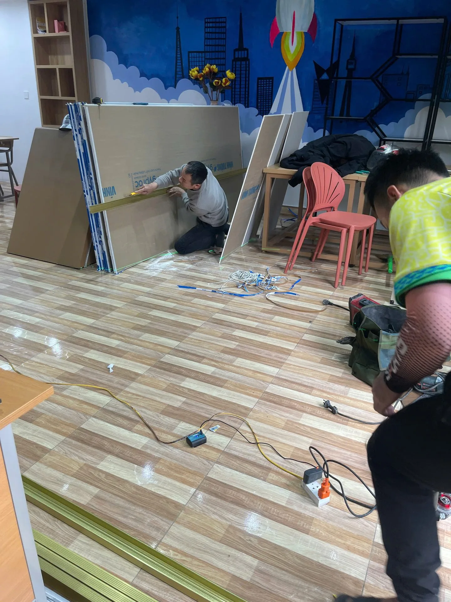 Cải tạo lát sàn gỗ Phúc Đồng