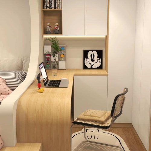 Phòng Trẻ Em Bố Trí Kéo Dài Chiều Cao Phòng trẻ em Rehouse